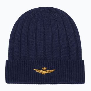 Berretto invernale da uomo Czapka Aeronautica Militare 262CU0098UL00485 blu navy