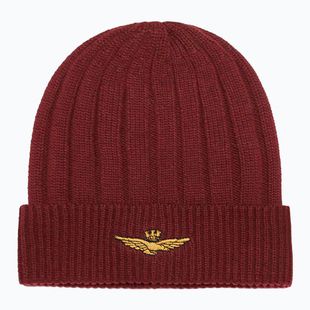 Berretto invernale da uomo Czapka Aeronautica Militare 262CU0098UL00485 bordeaux