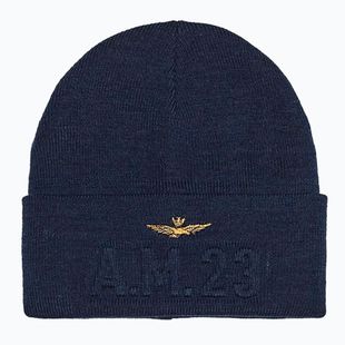 Berretto invernale da uomo Czapka Aeronautica Militare 262CU0099UL00949 Blu Navy