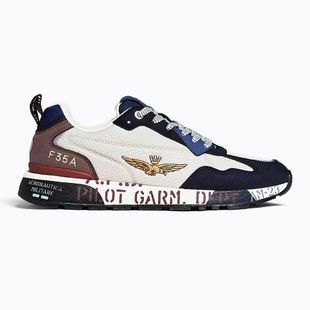Scarpe da uomo Buty Aeronautica Militare 262SC0276UCT04327 bianco/blu