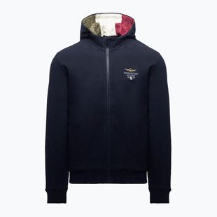 Felpa da uomo Aeronautica Militare 262FE2097UF00662 Hoodie blu navy