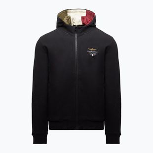 Felpa da uomo Aeronautica Militare 262FE2097UF00662 Hoodie jet black