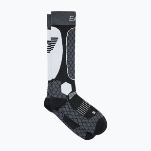 Calze da sci EA7 Emporio Armani nero/antracite/bianc