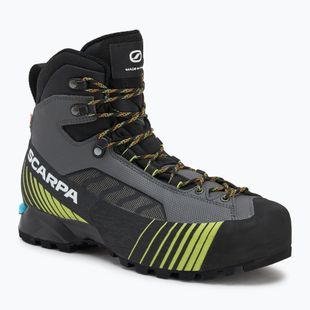 Scarponi alta montagna da uomo SCARPA Ribelle Lite HD grigio ferro / lime