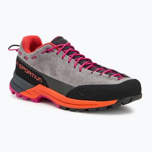 Scarpa da avvicinamento La Sportiva Tx Guide Leather grey/cherry tomato da donna