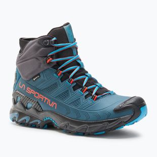 Scarpe da trekking da uomo La Sportiva Ultra Raptor II Mid Leather GTX hurricane/ carbon