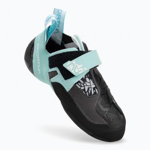 Scarpa da arrampicata La Sportiva Skwama Vegan carbonio / turchese da donna