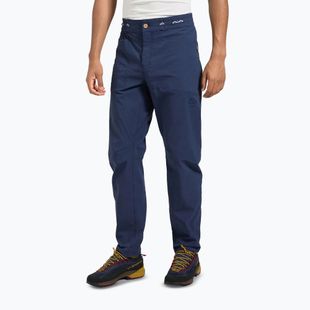 Pantaloni da arrampicata da uomo La Sportiva Talus night sky/chalk