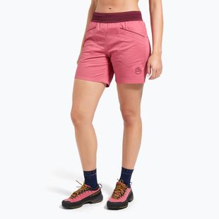 Pantaloncini da trekking da donna La Sportiva Roots rosebay/redwood