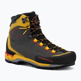 Scarponi da alta montagna da uomo La Sportiva Trango Tech Leather GTX black/yellow
