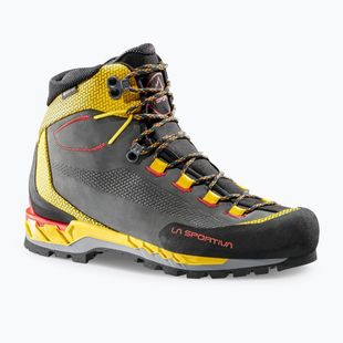 Scarponi da alta montagna da uomo La Sportiva Trango Tech Leather GTX black/yellow