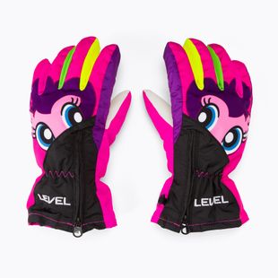 Level Lucky 2021 pk di guanti da sci arcobaleno per bambini