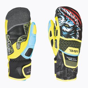 Guanti da sci per bambini Level Worldcup Jr Cf Mitt yellow/blue