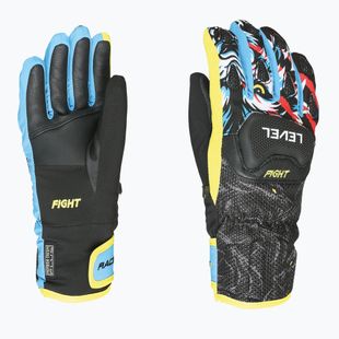 Guanti da sci per bambini Level Race Jr black/yellow