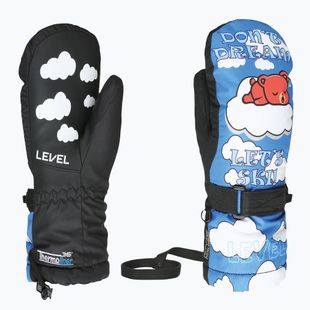 Guanti da snowboard per bambini Level Junior Mitt sky blue