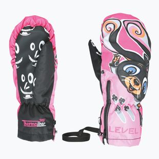 Guanti da sci per bambini Level Lucky Mitt hot pink