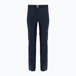Pantaloni da trekking CMP per bambini Zip Off blu/fuxia