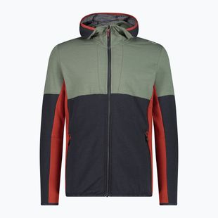 Felpa CMP Zip Hood antracite/salvia da uomo