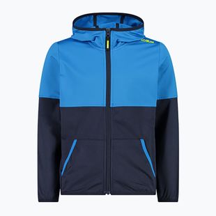 CMP Fix Hood felpa bambino b.blu/fiume/lime
