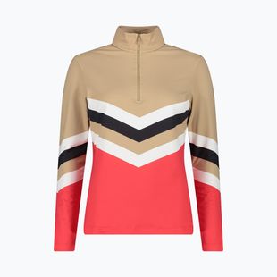 Felpa donna CMP 34L4216 sesamo / corallo