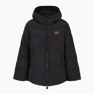 Giacca donna EA7 Emporio Armani Train Logo Series Extra Padded Tape nero