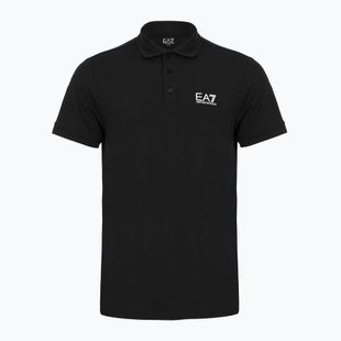 Polo da uomo EA7 Emporio Armani Core Identity nero