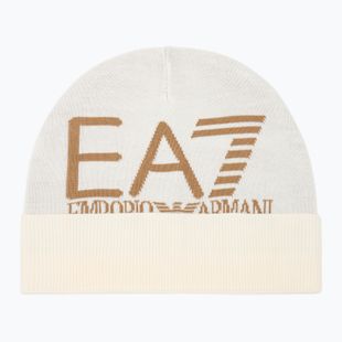EA7 Emporio Armani Mountain Visibility Beanie berretto invernale vanilla ice / tigers eye
