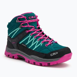 Scarponi da trekking junior CMP Rigel Mid lago / rosa fluo
