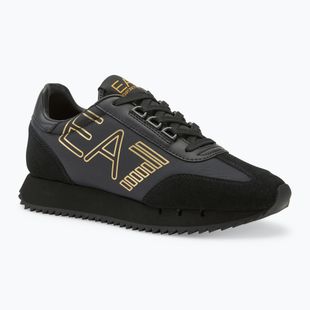 EA7 Emporio Armani Nero & Bianco Vintage scarpe triple nero/oro