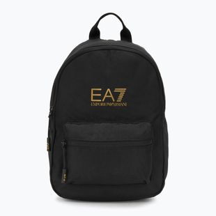 EA7 Emporio Armani Train Core 6 l nero / oro logo zaino urbano per bambini