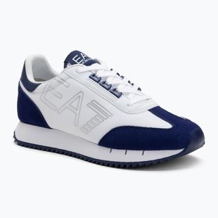 EA7 Emporio Armani Bianco e Nero Scarpe vintage bianco/medievale blu