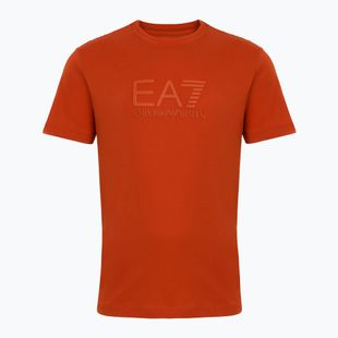 T-shirt da uomo EA7 Emporio Armani Visibility Cotton Crew al tè rooibos