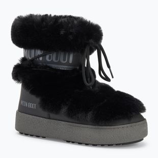 Moon Boot Ltrack Stivali da neve in pelliccia sintetica nero