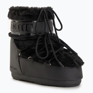 Donna Moon Boot Icon Stivali da neve bassi in pelliccia sintetica nero