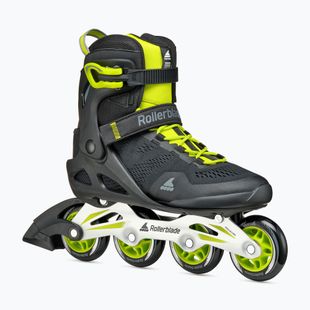 Pattini a rotelle da uomo Rollerblade Macroblade 80 nero/lime