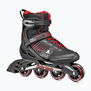 Pattini a rotelle Rollerblade Zetrablade da uomo, nero/rosso