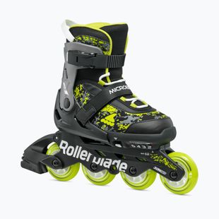 Rollerblade Microblade SL Jr pattini a rotelle per bambini nero/lime