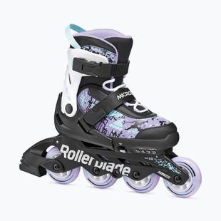 Pattini per bambini Rollerblade Microblade SL Jr black/lavender/light blue