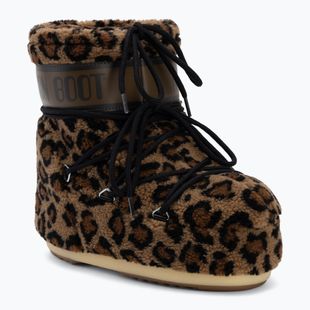 Doposci da donna Moon Boot Icon Low Fleece Leopard cognac/cocoa