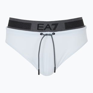 Slip da bagno uomo EA7 Emporio Armani Logo Tape bianco