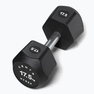 Manubrio Centr Urethane Dumbbell Centr x Hyrox 17,5 kg black