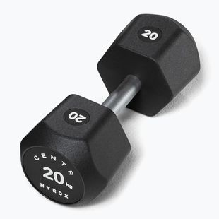 Manubrio Centr Urethane Dumbbell Centr x Hyrox 20 kg black