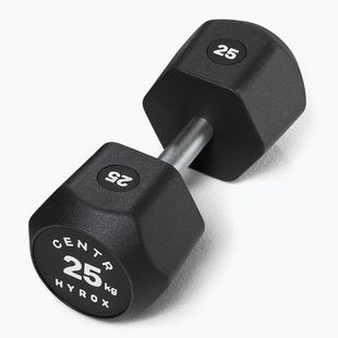 Manubrio Centr Urethane Dumbbell Centr x Hyrox 25 kg black