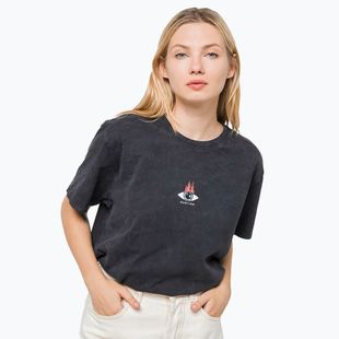 Kaotiko Maglietta da donna Washed Moon Sphynx nero