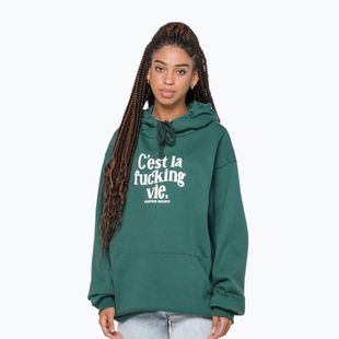 Felpa donna Kaotiko C'est la vie Hoodie jade