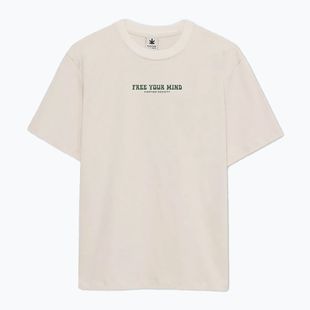 Maglietta Kaotiko M / C Free Your Mind in cotone organico avorio da uomo