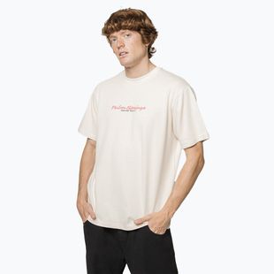 Maglietta Kaotiko M / C Palm Springs in cotone organico avorio da uomo