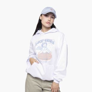 Felpa Kaotiko donna Flame of Love bianco