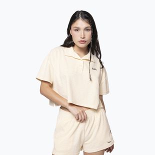 Polo donna Kaotiko Towel Stripe giallo / bianco