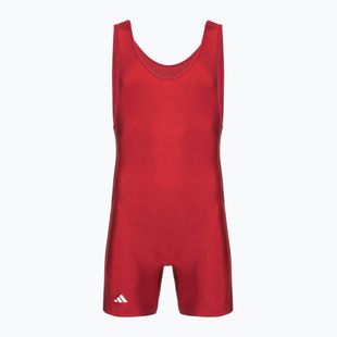 Canotta uomo adidas 3 Stripe Singlet red/white